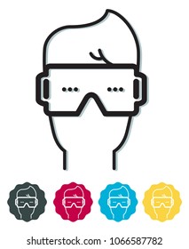 Virtual Reality Headgear - Icon