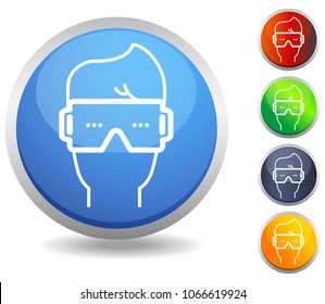 Virtual Reality Headgear - Icon as EPS 10 File