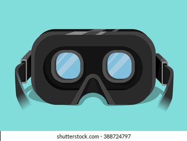 Virtual reality headset. 3d glasses