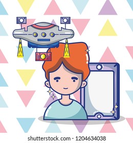 virtual reality headset cartoon