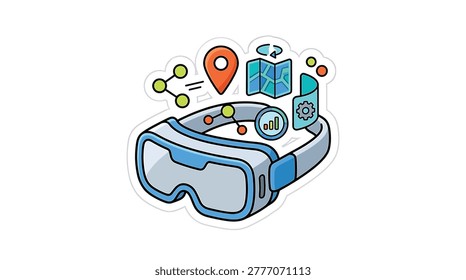A virtual reality headset device