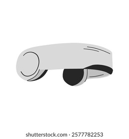 Virtual reality headset icon set, monochrome style. VR headset for immersive virtual reality simulator. Technology glasses, modern gadgets, eyewear, headgear for digital entertainment.Vector illustrat