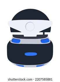 Ilustración plana de casco de realidad virtual