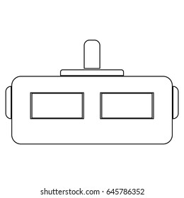 Virtual reality helmet icon