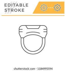 Virtual reality helmet line icon