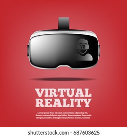 Virtual Reality. Helmet. Vector illustration
