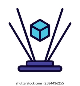 Virtual reality holographic projection 3D digital displays