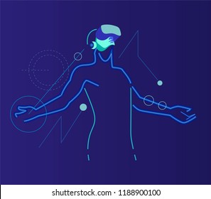 Virtual reality human figure