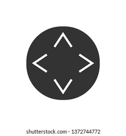 Virtual Reality Icon. 360 Degree View, Virtual Reality Helmet - Panorama  Illustration As A Simple Vector Sign & Trendy Symbol for Design and Websites, Presentation or Mobile Application.