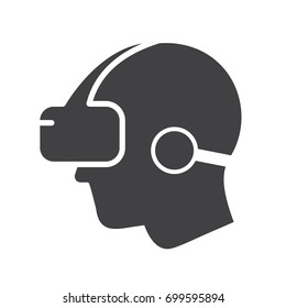 Virtual Reality Icon Black