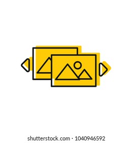 Virtual reality icon. Doodle illustration of Virtual reality vector icon for web and advertising