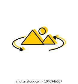 Virtual reality icon. Doodle illustration of Virtual reality vector icon for web and advertising