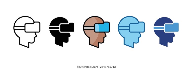 Elemento de icono de realidad virtual para diseño