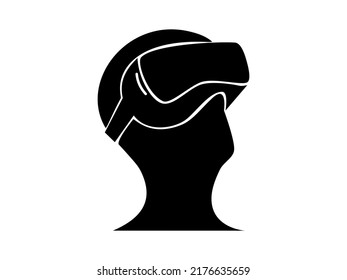 Virtual reality icon. isolated on a white background. vector illustration eps
