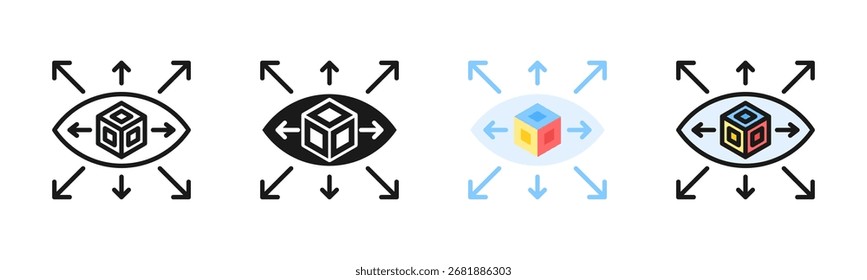 Virtual Reality Icon Pack In Multiple Styles