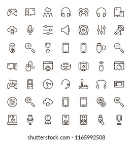 Virtual reality icon set. Collection of high quality black outline logo for web site design and mobile apps. Vector illustration on a white background.