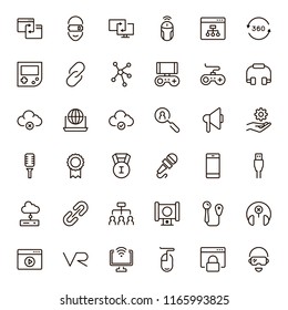 Virtual reality icon set. Collection of high quality black outline logo for web site design and mobile apps. Vector illustration on a white background.