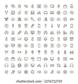 Virtual reality icon set. Collection of high quality black outline logo for web site design and mobile apps. Vector illustration on a white background.
