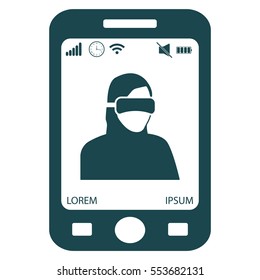 virtual reality icon. Special Forces. ninja icon. futuristic man. future technologies