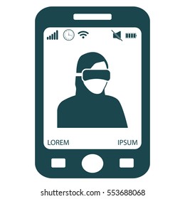 virtual reality icon. Special Forces. ninja icon. futuristic man. future technologies
