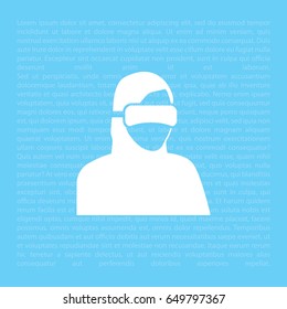 virtual reality icon. Special Forces. ninja icon. futuristic man. future technologies