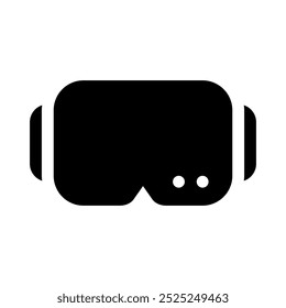 Icono de realidad virtual con glifo de estilo