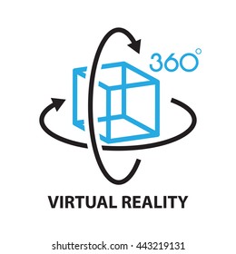 Virtual Reality ,icon And Symbol