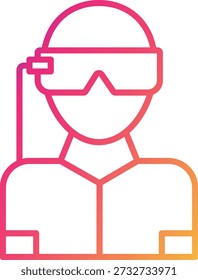 Virtual Reality Icon Symbol Art Sign