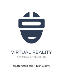 Virtual reality icon. Trendy flat vector Virtual reality icon on white background from Artificial Intelligence, Future Technology collection, vector illustration can be use for web and mobile, eps10