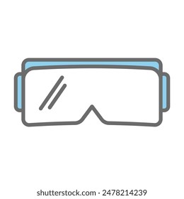 Virtual Reality Icon Vector Design Template