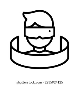 Virtual Reality icon vector illustration logo template isolated on white background
