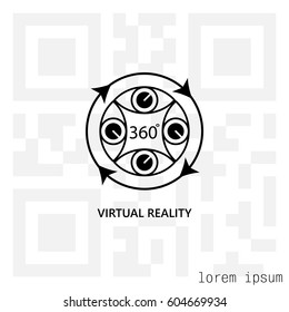 virtual reality icon. vector illustration