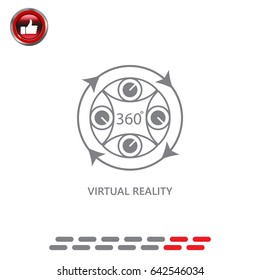 virtual reality icon. vector illustration