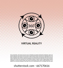 virtual reality icon. vector illustration