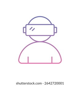 Virtual Reality Icon vector stock illustration
