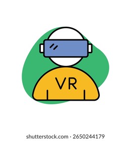 Virtual Reality Icon, Vektorgrafik