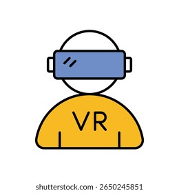 Virtual Reality Icon, Vektorgrafik