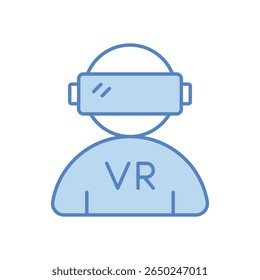 Virtual Reality Icon, Vektorgrafik