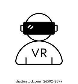 Virtual Reality Icon, Vektorgrafik