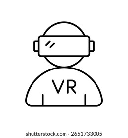 Virtual Reality Icon, Vektorgrafik