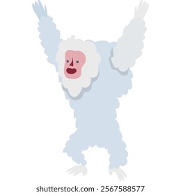 Virtual reality icon vector yeti monster character