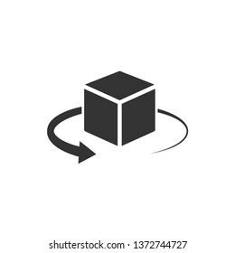 Virtual Reality Icon. 360° View, Virtual Reality Helmet. Panorama  Symbol for Design Elements, Websites, Presentation and Application - Vector.