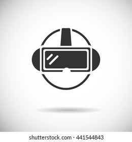 Virtual  Reality Icon -  VR silhouette vector