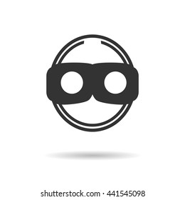 Virtual  Reality Icon -  VR silhouette vector