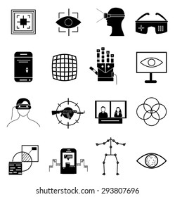 Virtual reality icons set