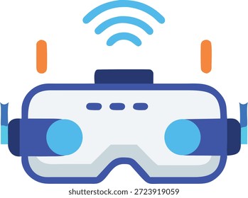Conjunto de iconos de realidad virtual para Tecnología de realidad virtual, experiencia inmersiva, metaverso, juegos y diseño digital interactivo