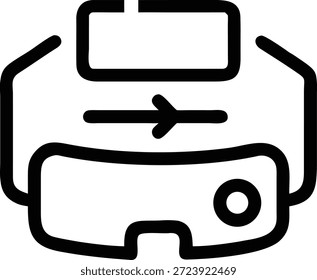 Virtual Reality Icons Set for VR Technology, Immersive Experience, Metaverse, Gaming and Interactive Digital Design