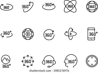 Virtual reality icons vector design 