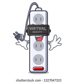 Virtual Reality Isolated Power Strip With The Mascot