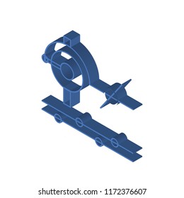 Virtual reality isometric left top view 3D icon